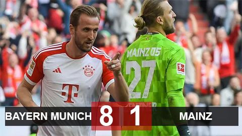 Kết quả Bayern 8-1 Mainz: Show diễn của Kane và Musiala