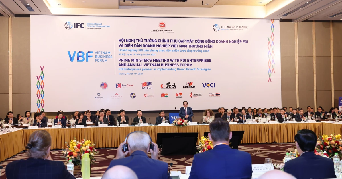 Thủ tướng Phạm Minh Chính gặp mặt cộng đồng doanh nghiệp FDI