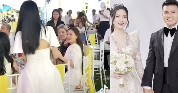 Chu Thanh Huyền bắt được hoa cưới của cặp đôi đình đám, nhờ "vía hay" cưới được Quang Hải nhưng sự xuất hiện của Hoà Minzy mới gây chú ý