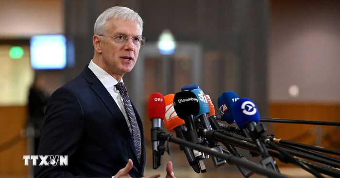 Ngoại trưởng Latvia Krisjanis Karins thông báo quyết định từ chức