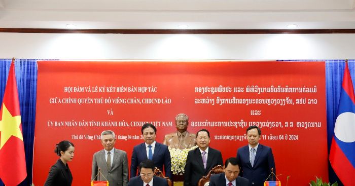 Khánh Hòa đẩy mạnh giao thương và hợp tác du lịch với thủ đô Vientiane của Lào