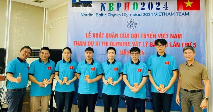 Cả 5 học sinh Việt Nam đạt giải tại Olympic Vật lý Bắc Âu-Baltic năm 2024
