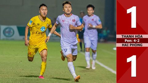 VIDEO bàn thắng Thanh Hóa vs Hải Phòng: 1-1, Pen: 4-2 (Tứ kết cúp QG 2023/24)