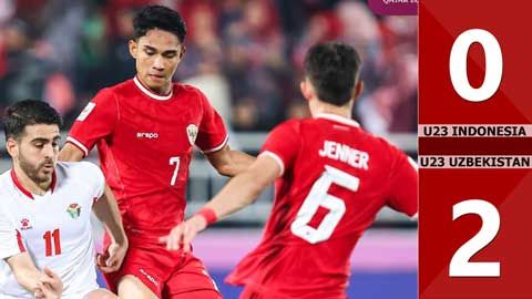 VIDEO bàn thắng U23 Indonesia vs U23 Uzbekistan: 0-2 (Bán kết U23 châu Á 2024)