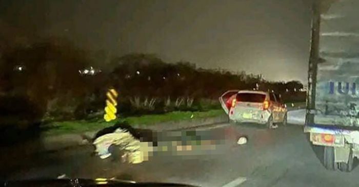 Tai nạn ở cao tốc Hà Nội - Thái Nguyên, tài xế xe máy đi ngược chiều tử vong