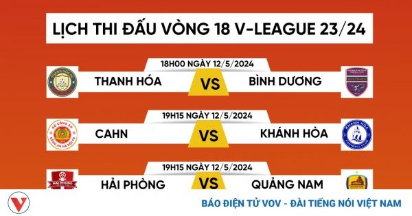 Lịch thi đấu vòng 18 V-League 2023/2024: HAGL quyết đấu với Nam Định