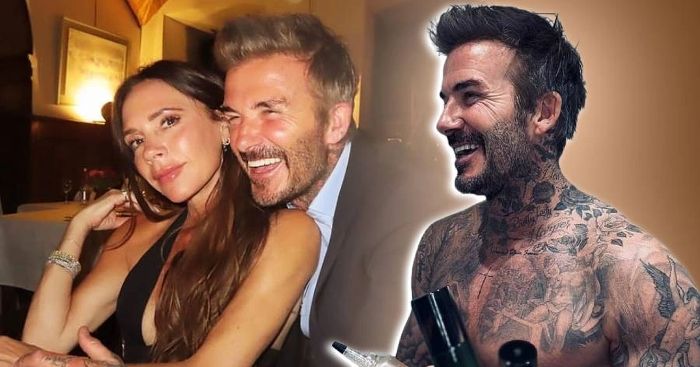 David Beckham gây sốt với màn khoe cơ bắp ở tuổi 49