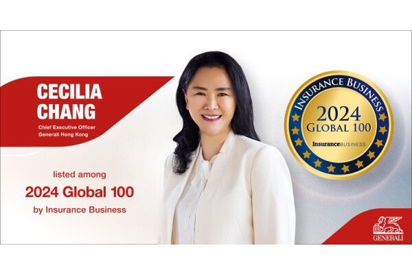 Bà Cecilia Chang, CEO của Generali Hồng Kông được vinh danh trong Danh sách “Global 100”năm 2024
