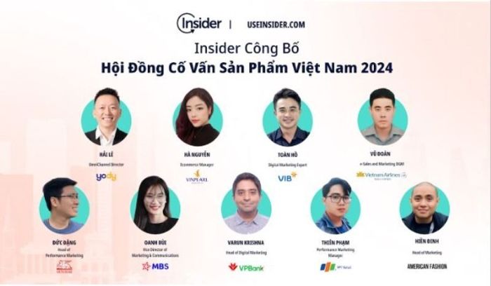 Insider công bố các thành viên Hội đồng Cố vấn Sản phẩm Việt Nam 2024