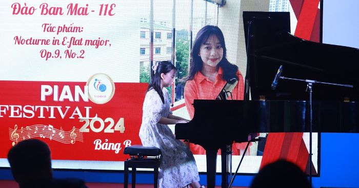 Học sinh Hà Nội thể hiện tài năng tại sân chơi 'Piano Festival 2024'