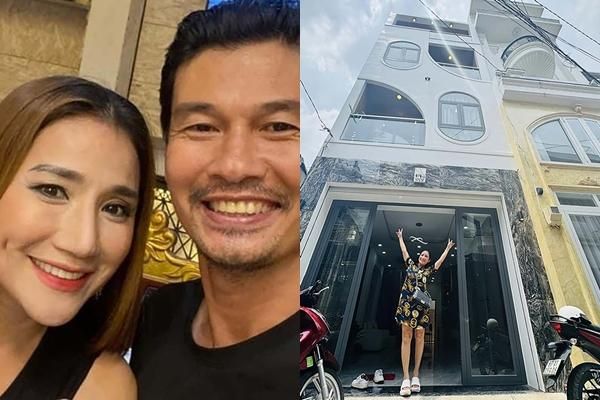 Nghệ sĩ Tiết Cương và vợ kém 26 tuổi thăm nhà mới của MC Cát Tường