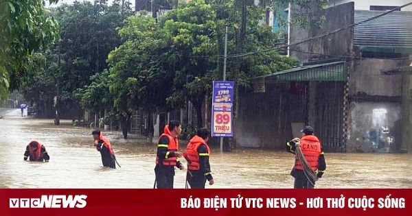 TP Hà Giang mưa lớn, có nơi ngập sâu 1m